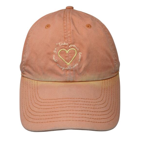 Take Your Love Everywhere You Go Slideback Baseball Cap Orange OS Life Is Good - Picture 1 of 9